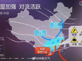 天气最新预警，强对流天气来袭，多地需防范暴雨、雷暴大风与冰雹