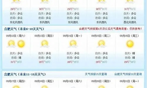 盈彩网-合肥天气预报15天查询最新消息，本周气温波动较大，请提前做好防范