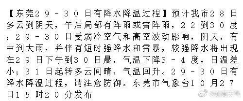 东莞今日天气，晴暖相伴，午后微雨润莞邑
